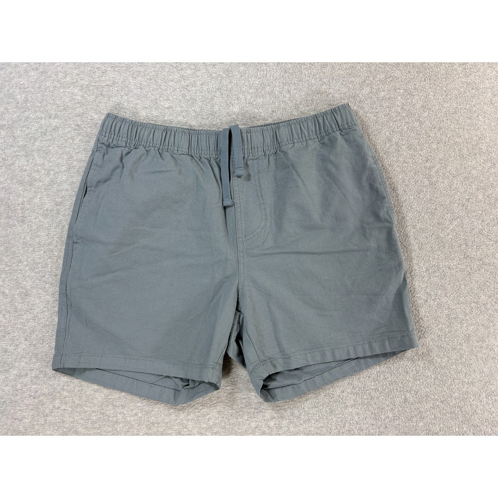 Free Fly Cotton Blend‎ Adventure Drawstring Shorts (Men's Medium) Blue -4"